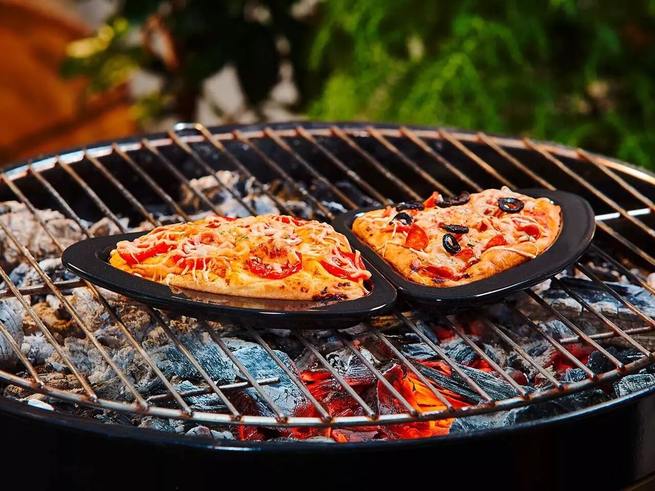 2 plats en t&ocirc;le &eacute;maill&eacute;s \ quart de cercle\ 