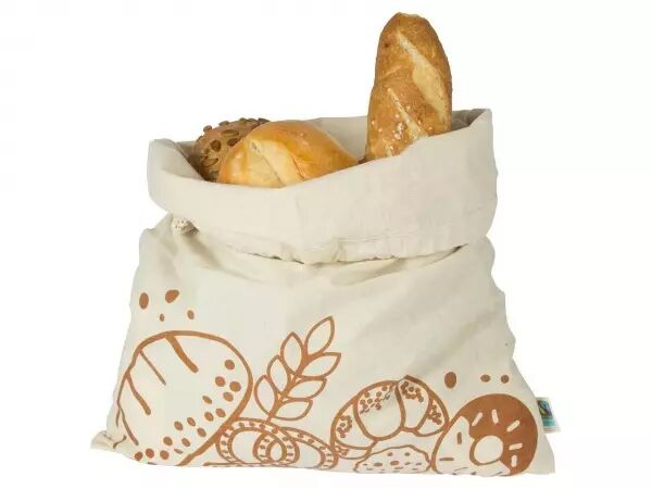 2 sacs � pain boule, coton bio 30 x 40 cm