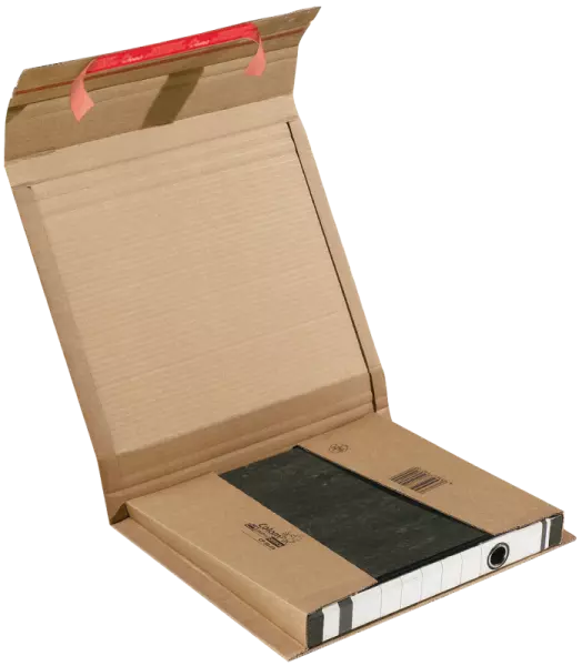 20 cartons d\'exp�dition pour classeur, adhes. + bde protec.