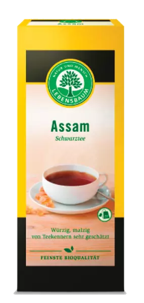 20 sachets de th� bio, Th� noir Assam