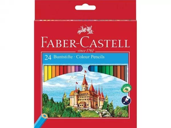 24 crayons de couleur Faber-Castell bois FSC