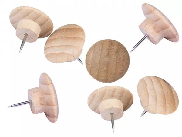 25 punaises t�te bois FSC� WOODEN