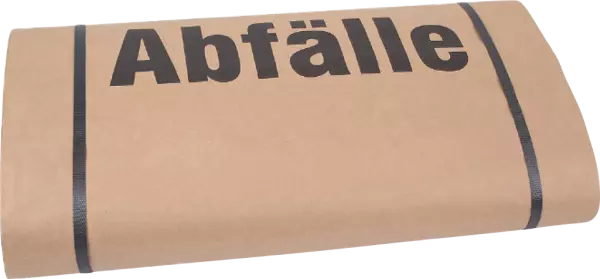 25 sacs papier double couche kraft 70g/m� mention Abf�lle 120 l