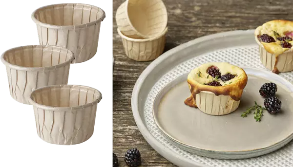 250 moules � muffins, papier siliconn� \ Pure\ , �70xH50 mm
