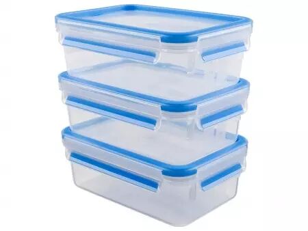 3 boîtes alimentaires hermétiques en plastique