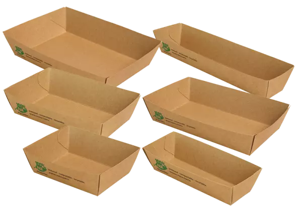320 barquettes allong�es Pure, carton FSC