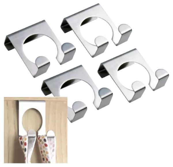 4 pat�res de porte en acier inoxydable