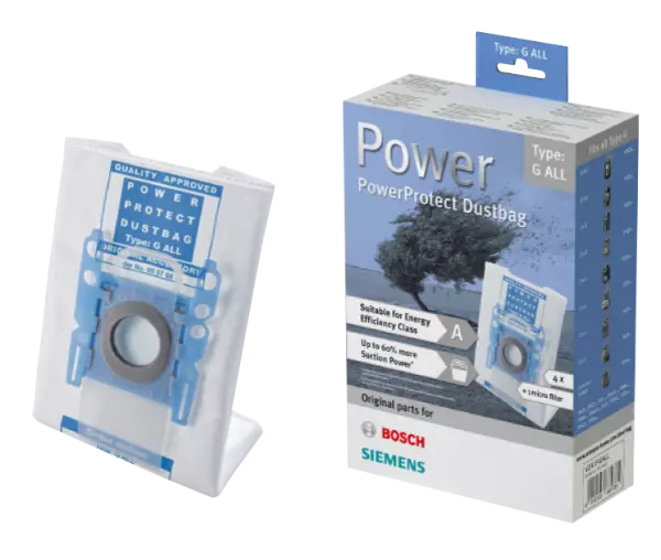 4 sacs pour aspirateur Siemens, type G ALL, 5 litres