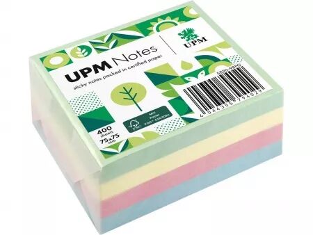 400 notes adhésives couleurs assortis 75 x 75