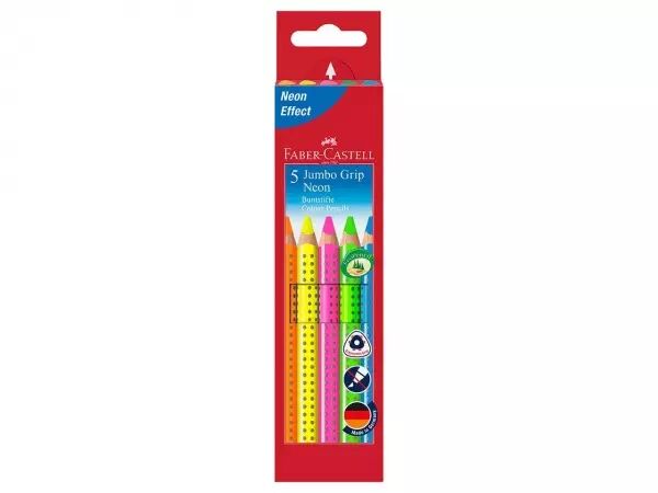 5 crayons Faber-Castell \ Jumbo Grip\ 