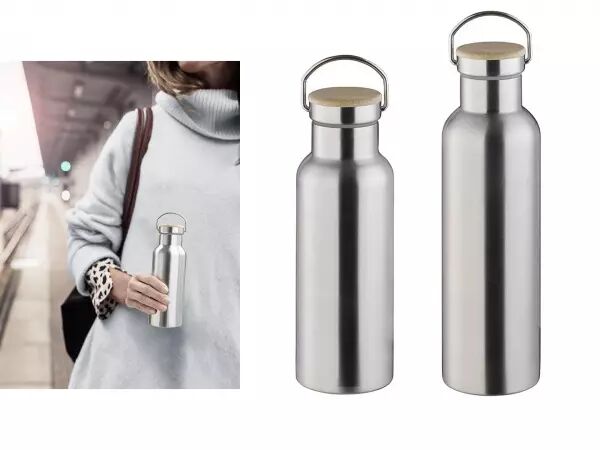 5 gourdes inox bouchon bois