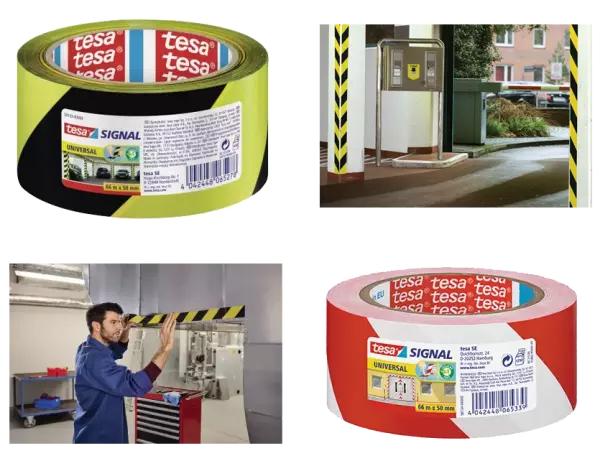 5 rouleaux bande marquage adh�sive PP 50mmx66m