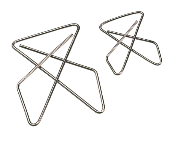 50 attaches papillon, m�tal zingu�