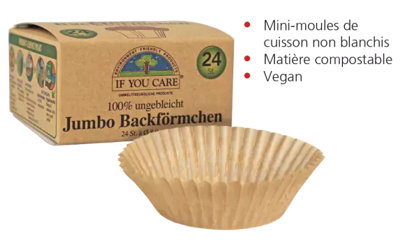 60 moules de cuisson en papier If You Care, diam 6,3 cm