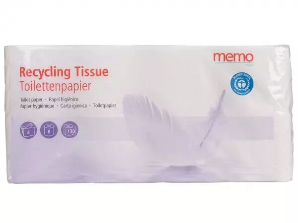 8 rouleaux papier hygi�nique 4 �paiss. papier recycl� 100%