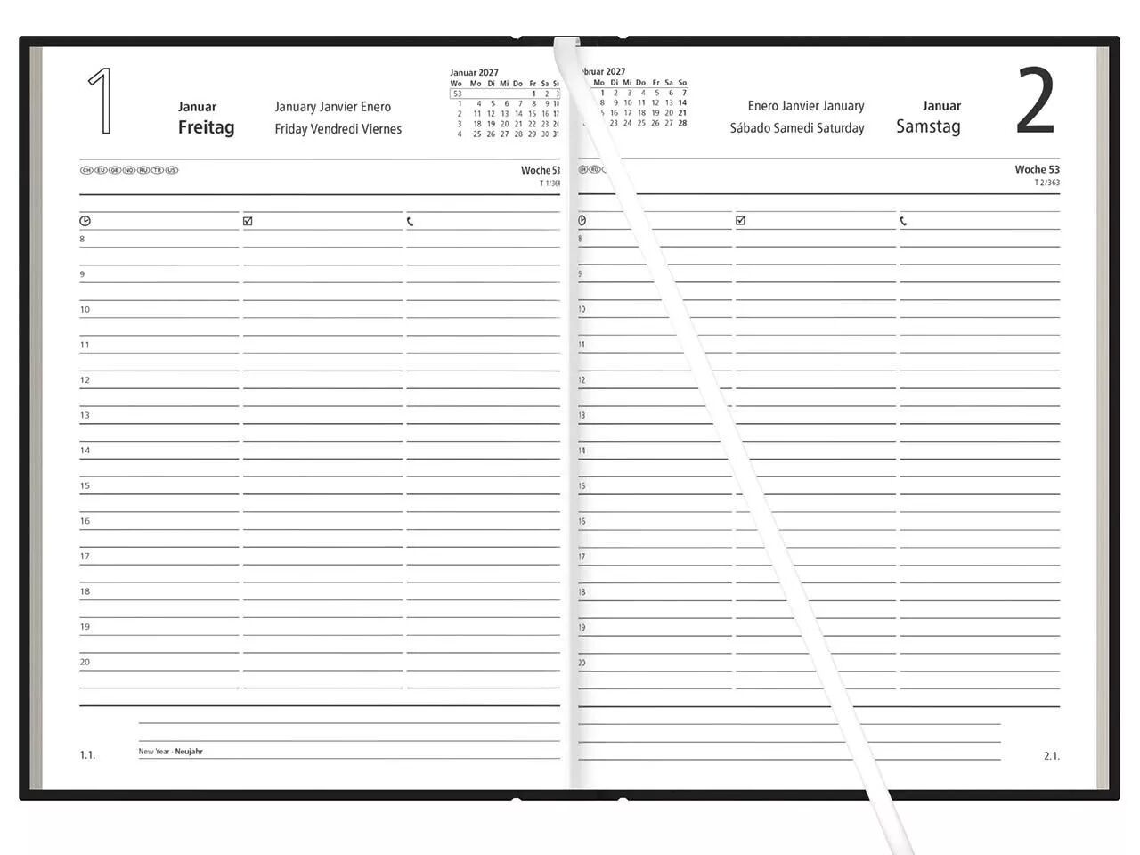 Agenda format A5, 2026