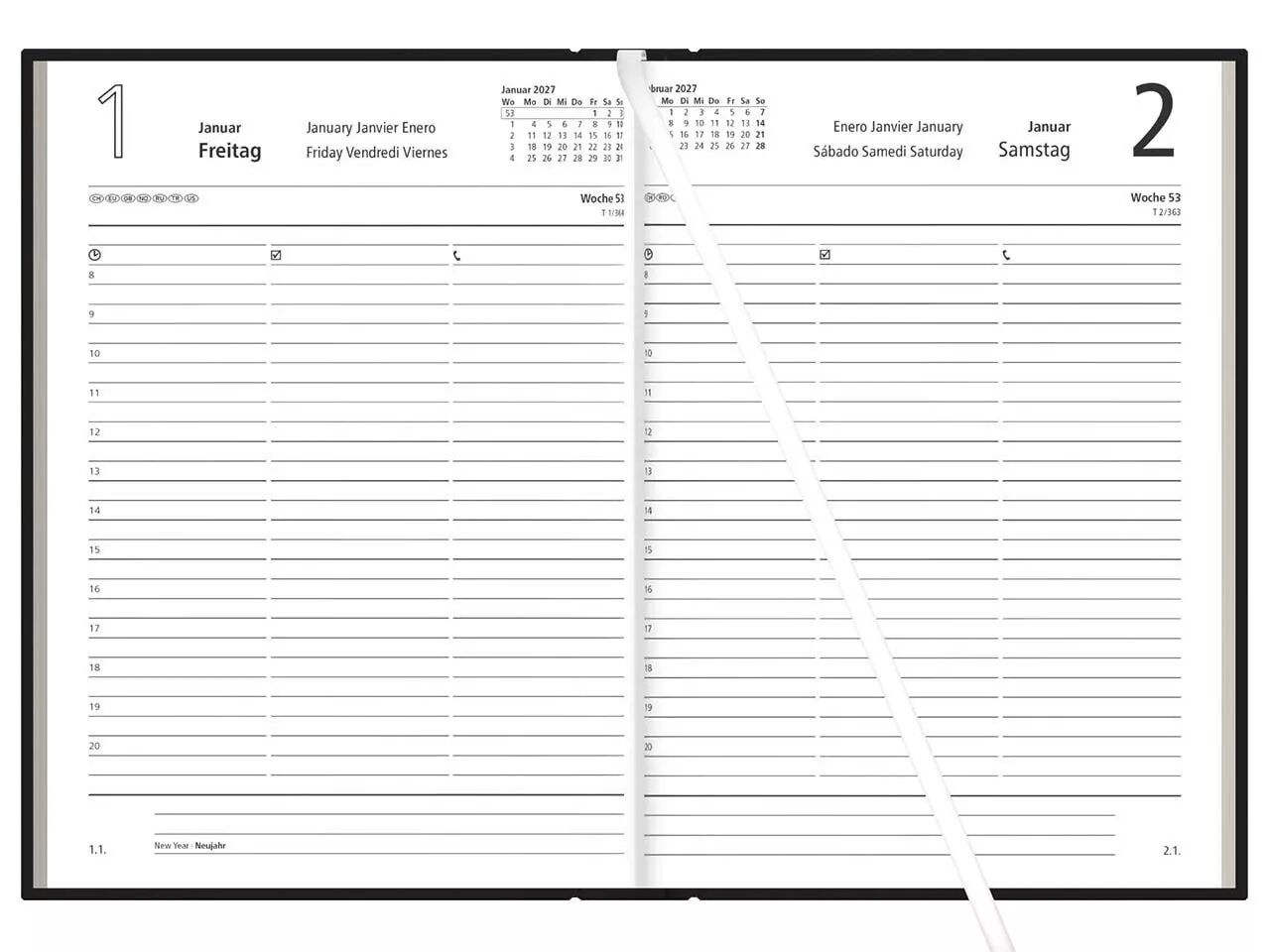 Agenda format A5, 2026