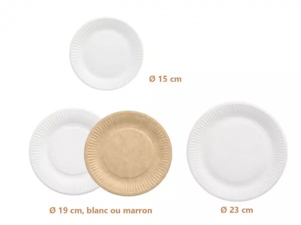 Assiettes en carton rondes certifi�