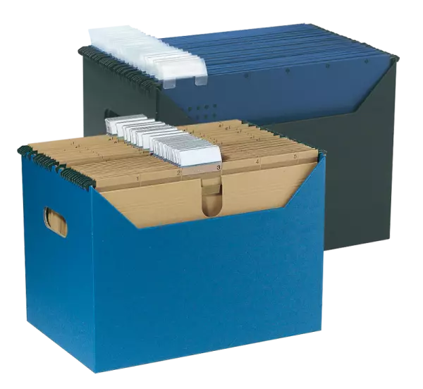 Bac � dossiers suspendus en carton recycl�