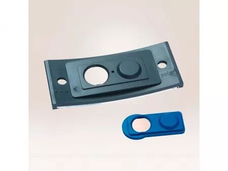 Badges nominatifs Avery \ Polar30\  aimantés 70x30 mm, noir