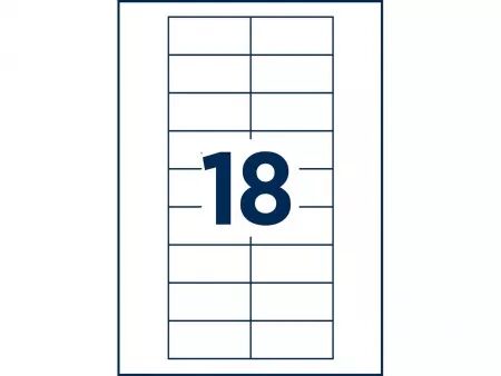 Badges nominatifs Avery \ Polar30\  aimantés 70x30 mm, noir