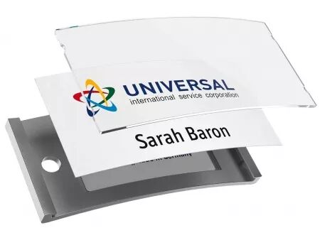 Badges nominatifs Avery \ Polar35\  avec aimant, 80 x 34 mm