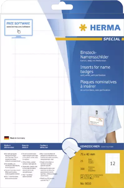 Badges papier FSC Herma