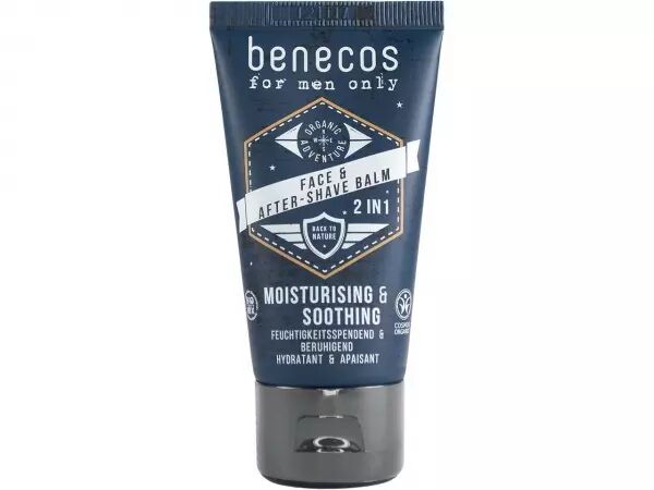 Baume visage et apr�s rasage 2 en 1 Benecos