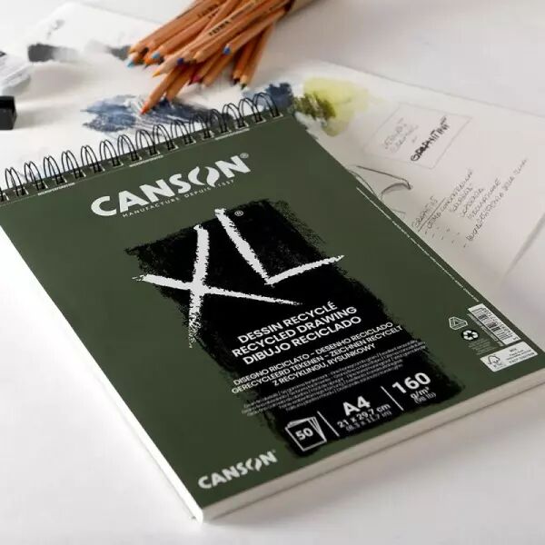 Bloc � croquis et �tudes en papier recycl� Canson
