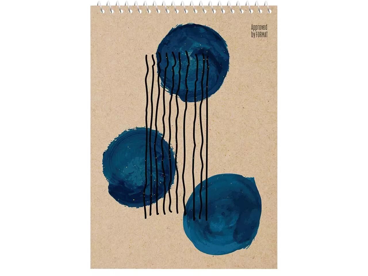 Bloc papier recycl&eacute; spirales,r&eacute;glure Dot, A6