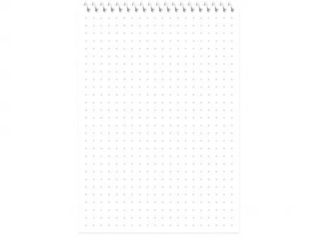 Bloc papier recycl&eacute; spirales,r&eacute;glure Dot, A6