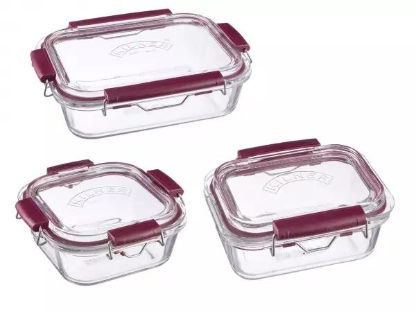 Bo�te de conservation herm�tique en verre borosilicate