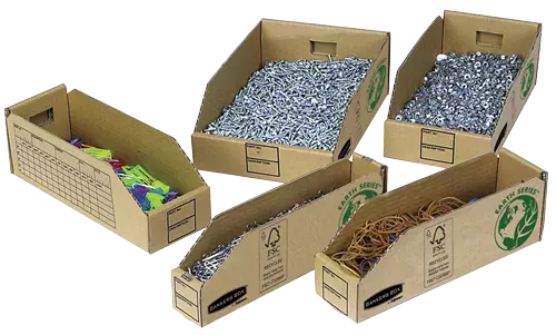 Bo�te de rangement pour petits objets en carton 100% recycl�