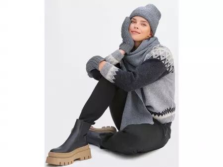 Bonnet chaud coton et laine bio \ Nilay\ 