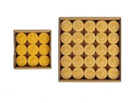 Bougies chauffe-plat en cire d\'abeille