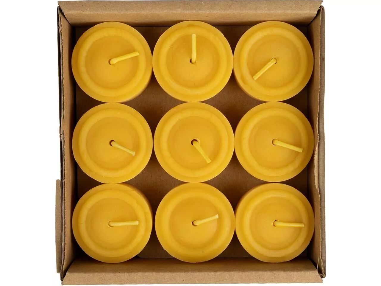 Bougies chauffe-plat en cire d\'abeille