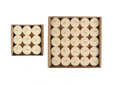 Bougies chauffe-plat en cire de colza