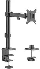 Bras support pour 1 �cran TFT/LCD, longueur du bras 376 mm, noir, avec pince