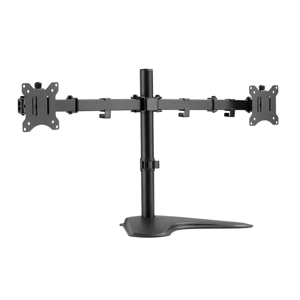 Bras support pour 2 �crans TFT/LCD avec socle, noir