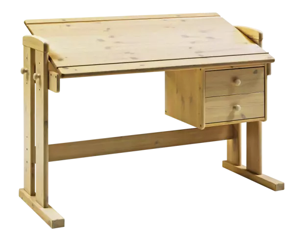 Bureau d\'�colier inclinable Raiser en pin