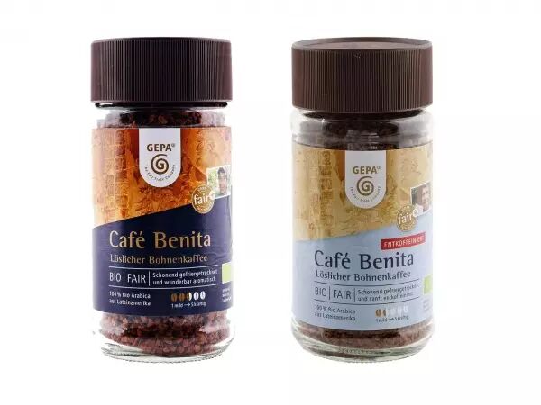 Caf� soluble bio GEPA � Benita �