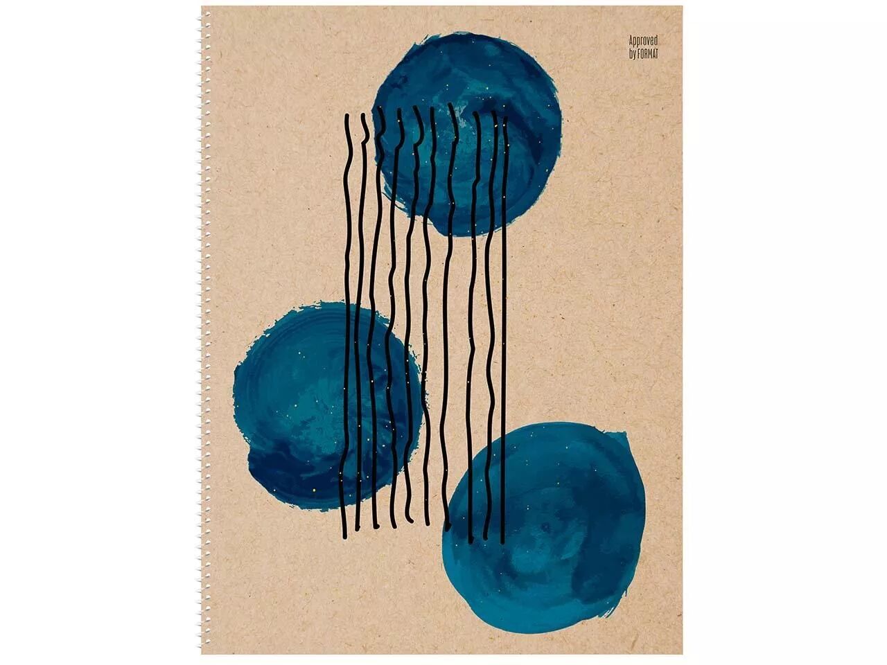 Cahier papier recycl&eacute; r&eacute;glure Dot