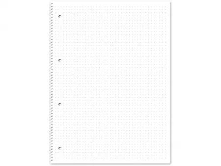 Cahier papier recycl&eacute; r&eacute;glure Dot