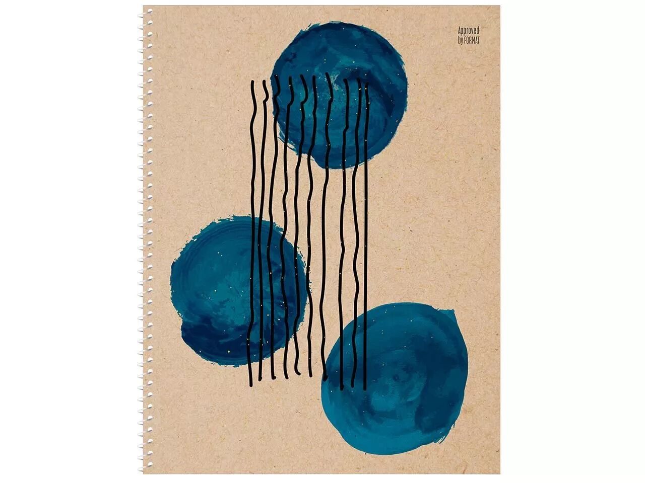 Cahier papier recycl&eacute; r&eacute;glure Dot