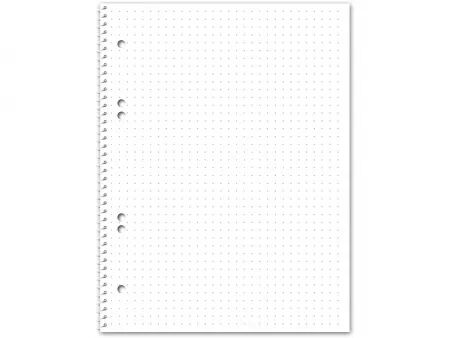 Cahier papier recycl&eacute; r&eacute;glure Dot