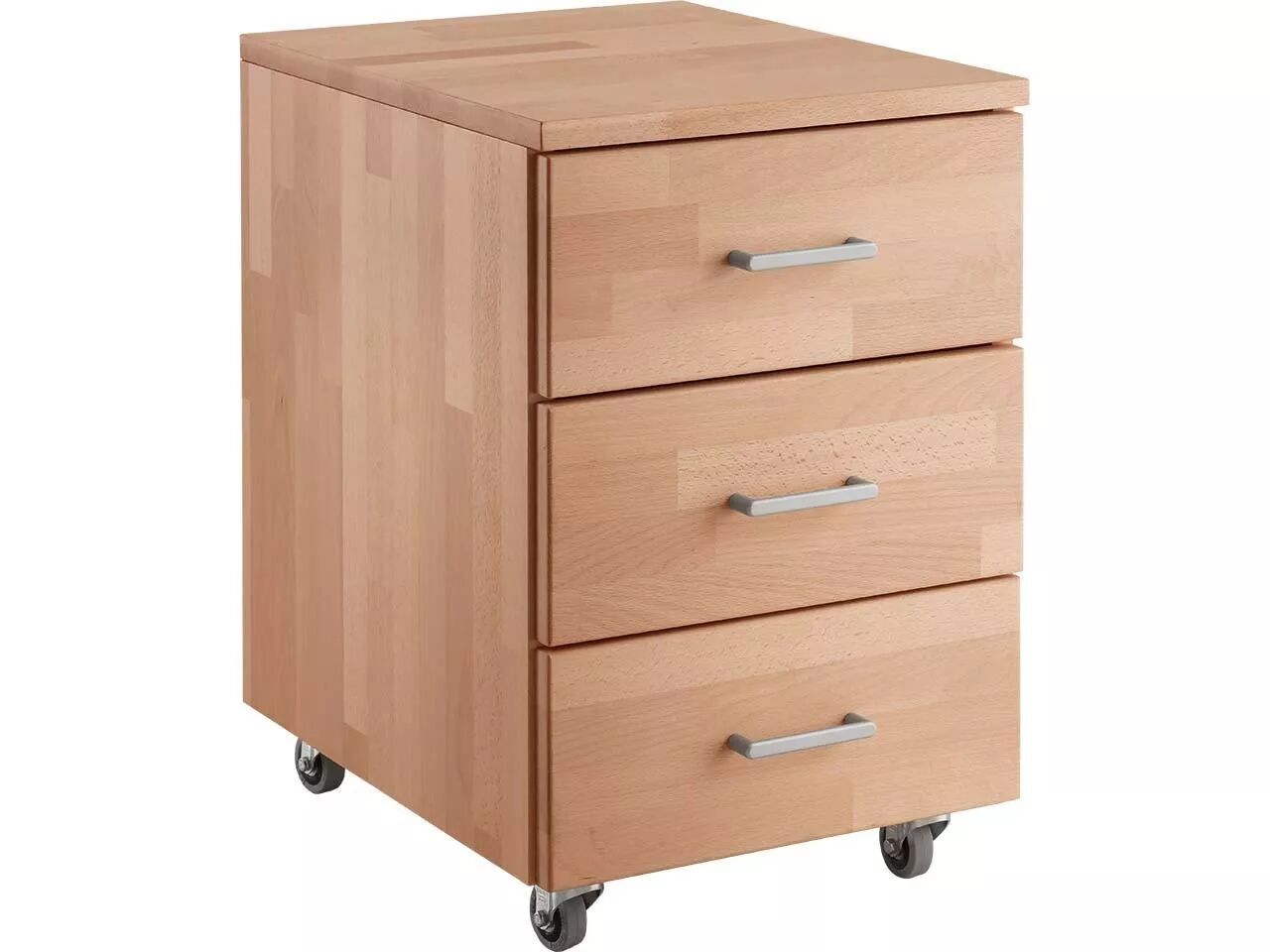 Caisson de bureau h&ecirc;tre massif, gamme Select