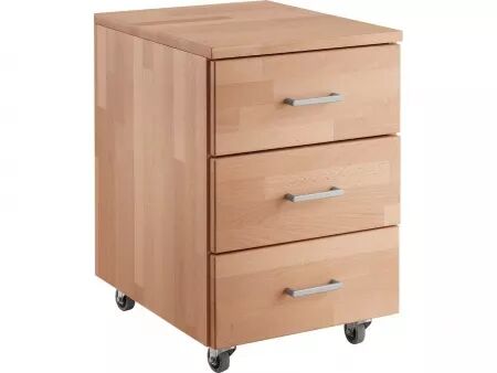 Caisson de bureau h&ecirc;tre massif, gamme Select