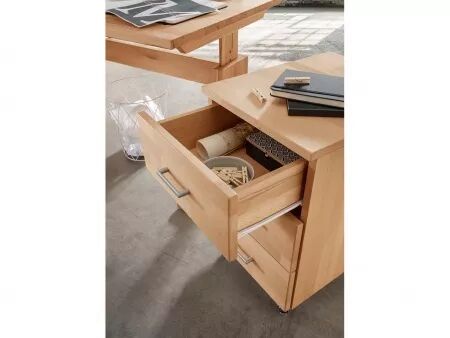 Caisson de bureau h&ecirc;tre massif, gamme Select