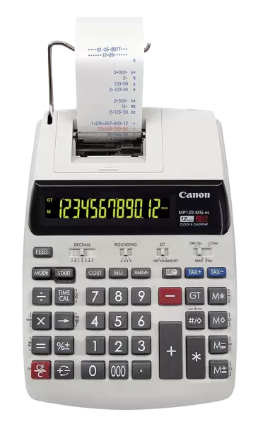 Calculatrice imprimante de bureau Canon MP121-MG-es