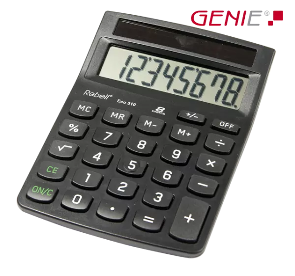 Calculatrice solaire Genie Rebel \ Eco 310\ 